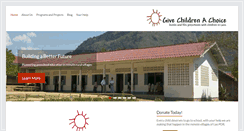 Desktop Screenshot of givechildrenachoice.org